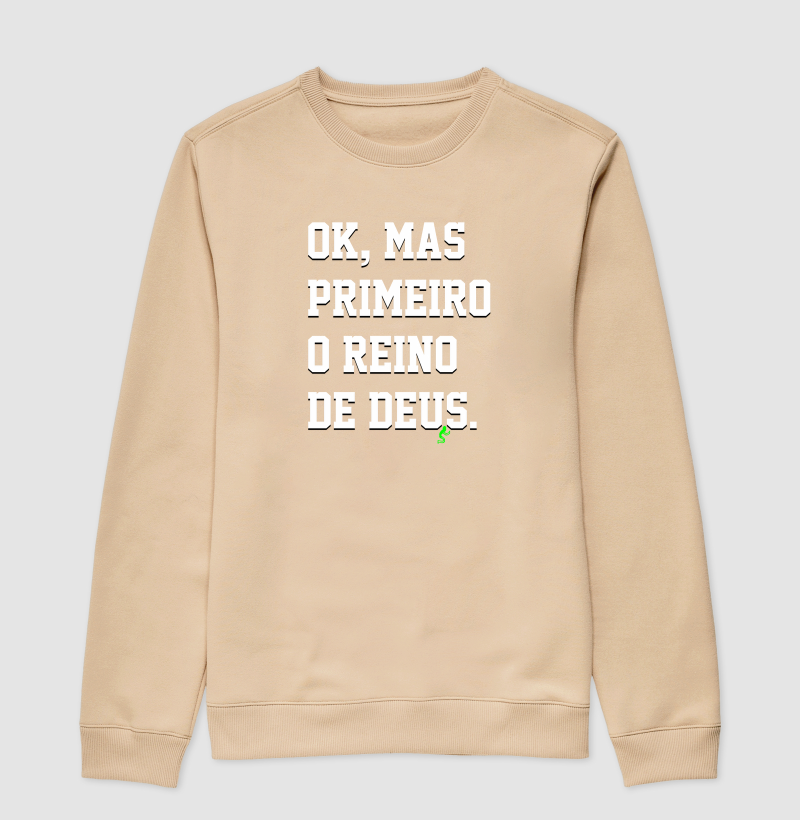 Suéter Moletom Cristão Primeiro o Reino de Deus - Imagem 3