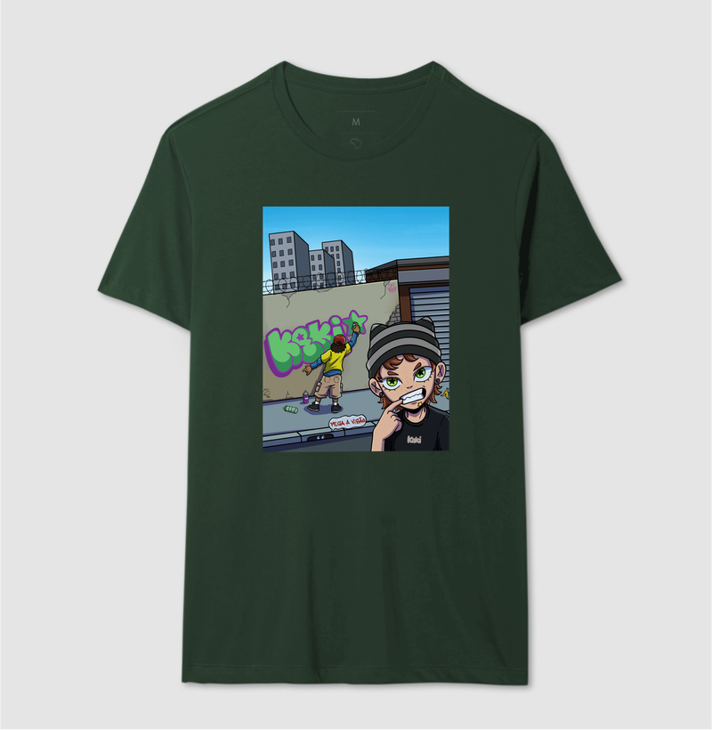 Camiseta Pega a Visão Kaki Regular Fit - Imagem 8