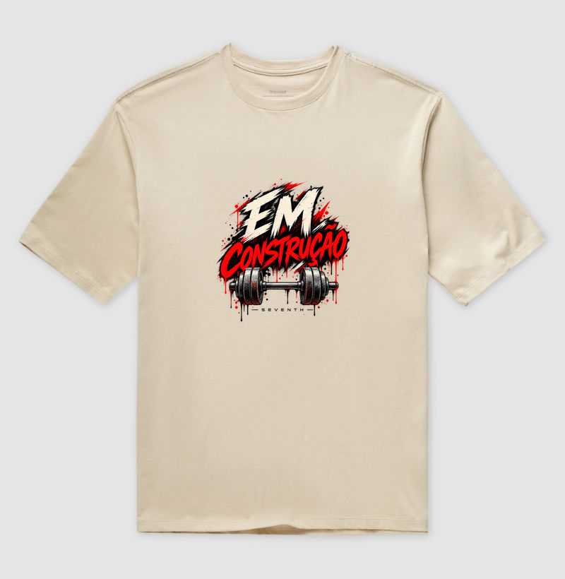 Camiseta Oversized — Em Construção — SEVENTH - Imagem 3