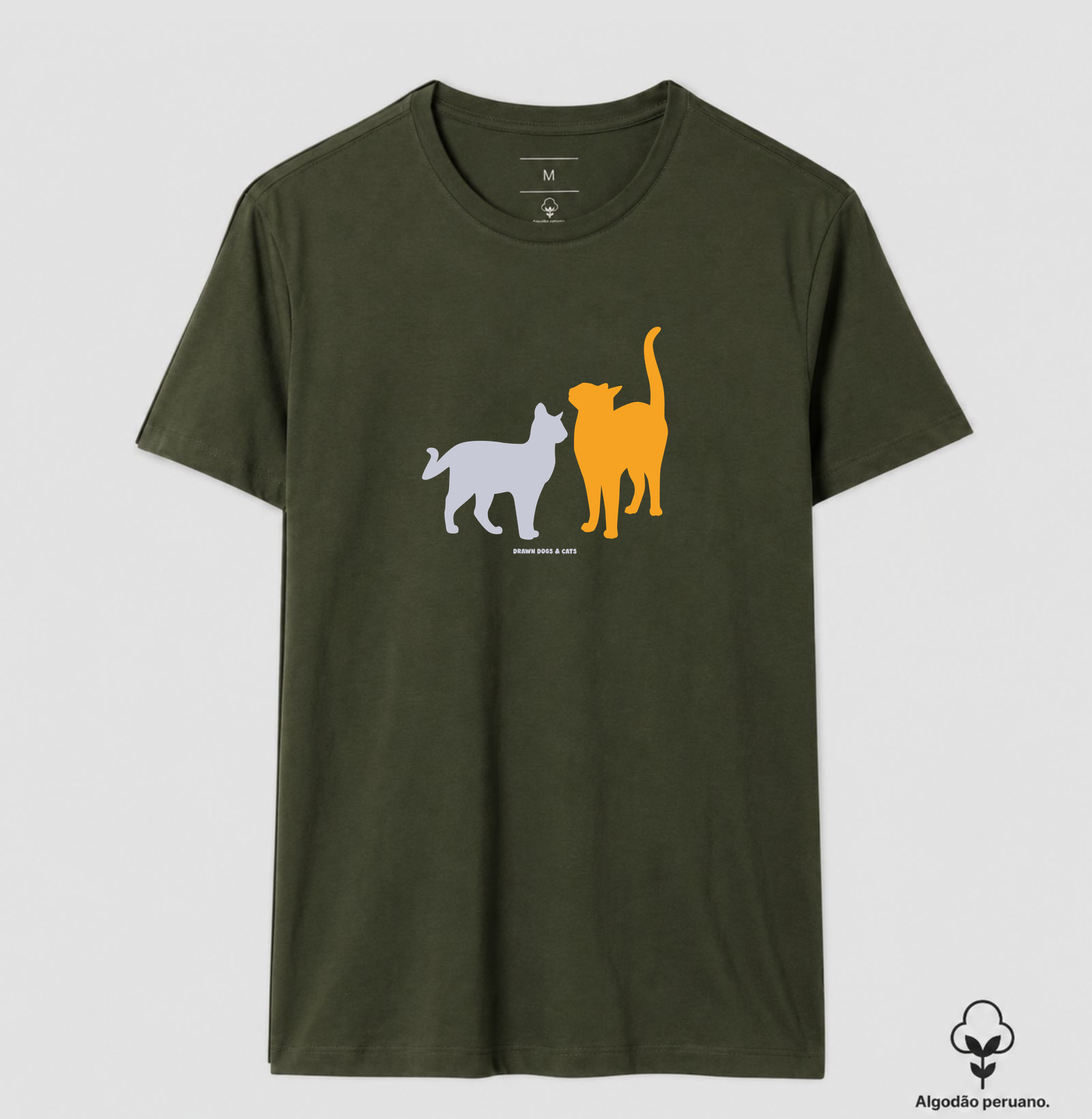 Silhuetas gatos laranja e cinza - Imagem 5