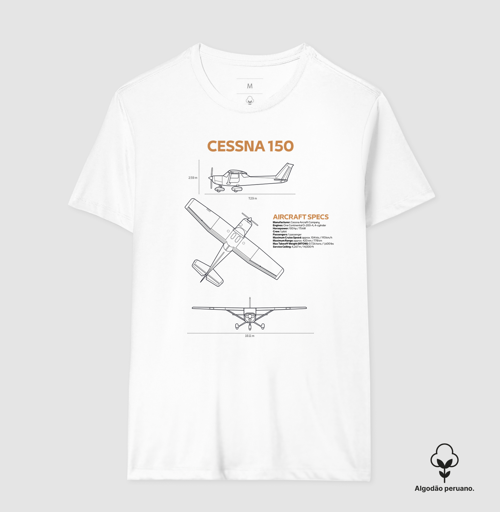 Cessna 150 | Blueprint - Imagem 3