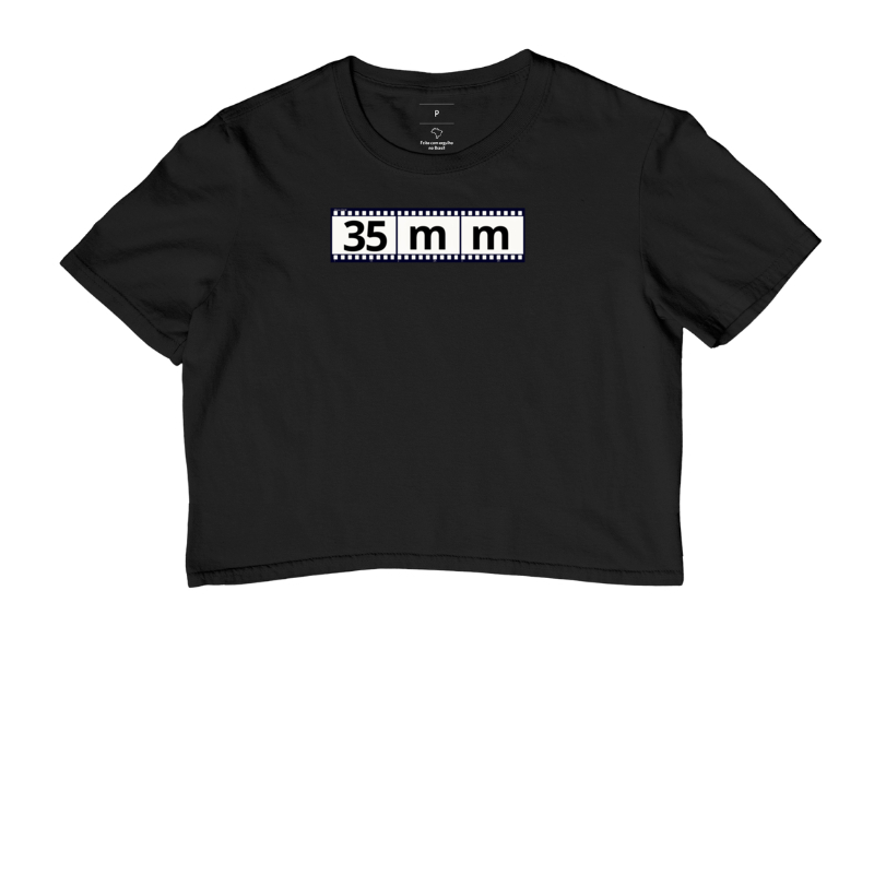 Camiseta feminina cropped film 35mm - Imagem 2