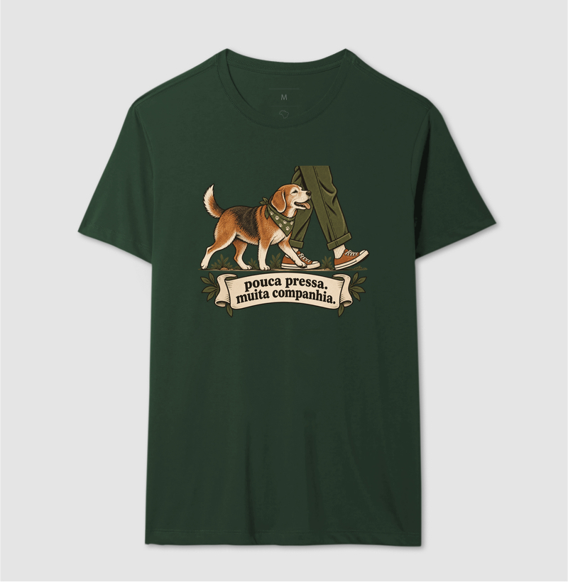Camiseta Cachorro Idoso "pouca pressa. muita companhia." | Pelo & Pano - Imagem 12