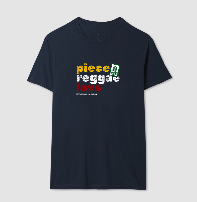 Camiseta Piece. Reggae. Love. Coleção Reggae.  Masculino e feminino. Algodão Premium. - Imagem 7