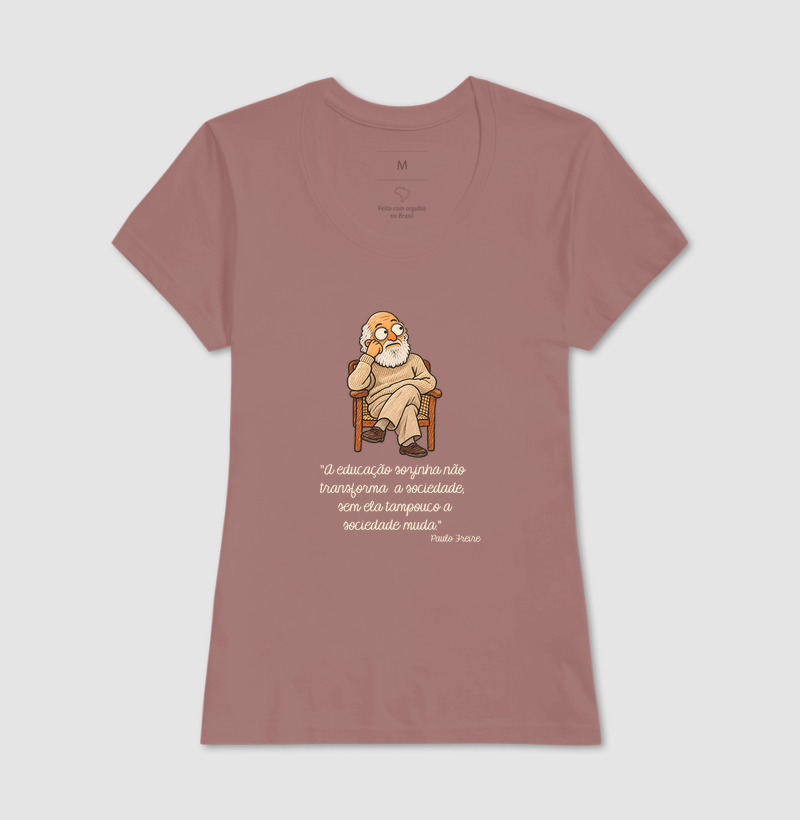 Paulo Freire - Cartoon - A educação sozinha não transforma a sociedade - Imagem 17