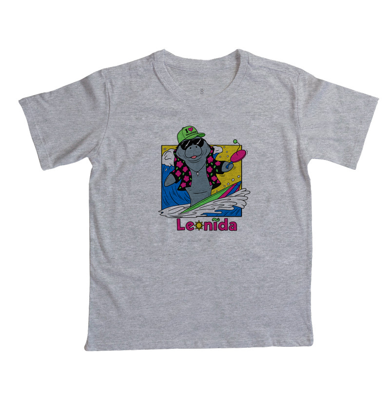 Camiseta Infantil GTA 6 Jason – Leonida Surf com Peixe Boi / Manatee - Imagem 7