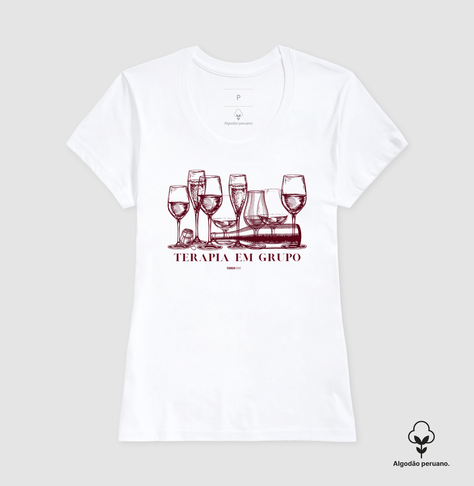 Camiseta Vinho - Terapia em Grupo - Imagem 7