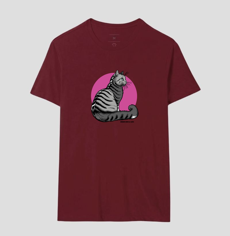 Gato cinza e fundo rosa - Imagem 19