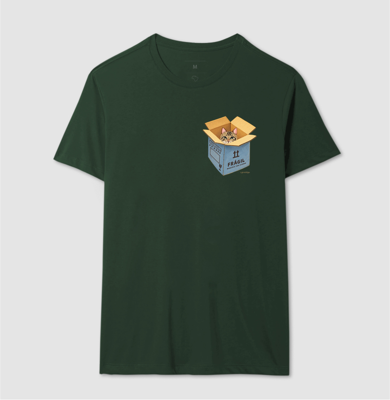 Camiseta Gato Frágil na Caixa - Imagem 12