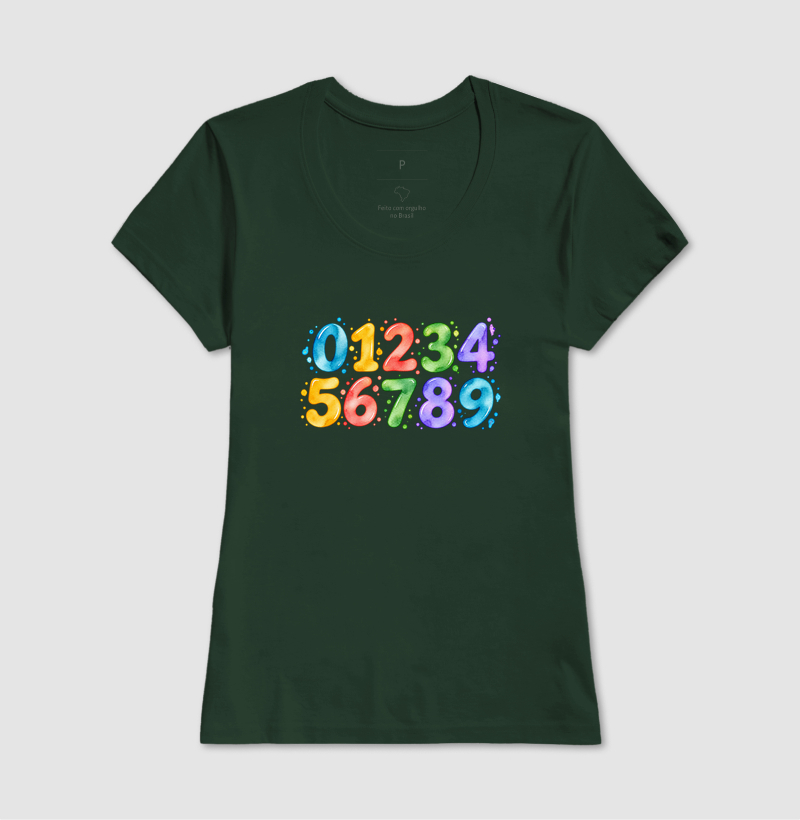 Camiseta Números em Cores - Imagem 16
