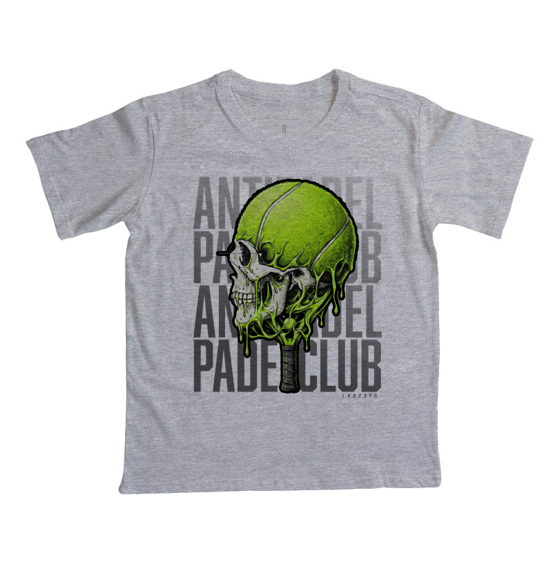 Camiseta Anti-Padel Caveira Prata - Imagem 3