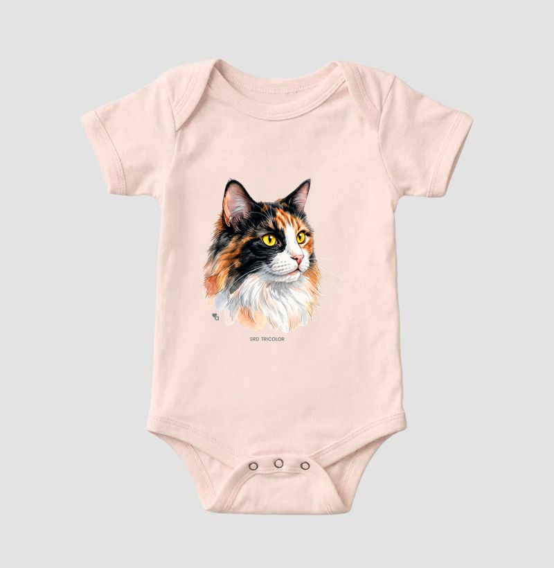 Gatos - SRD Tricolor - Body Infantil - Imagem 7