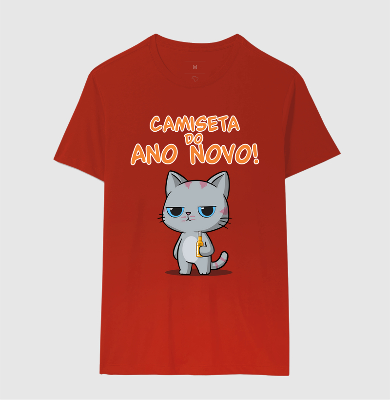 Camiseta Gato Sincero Ano Novo - Imagem 10