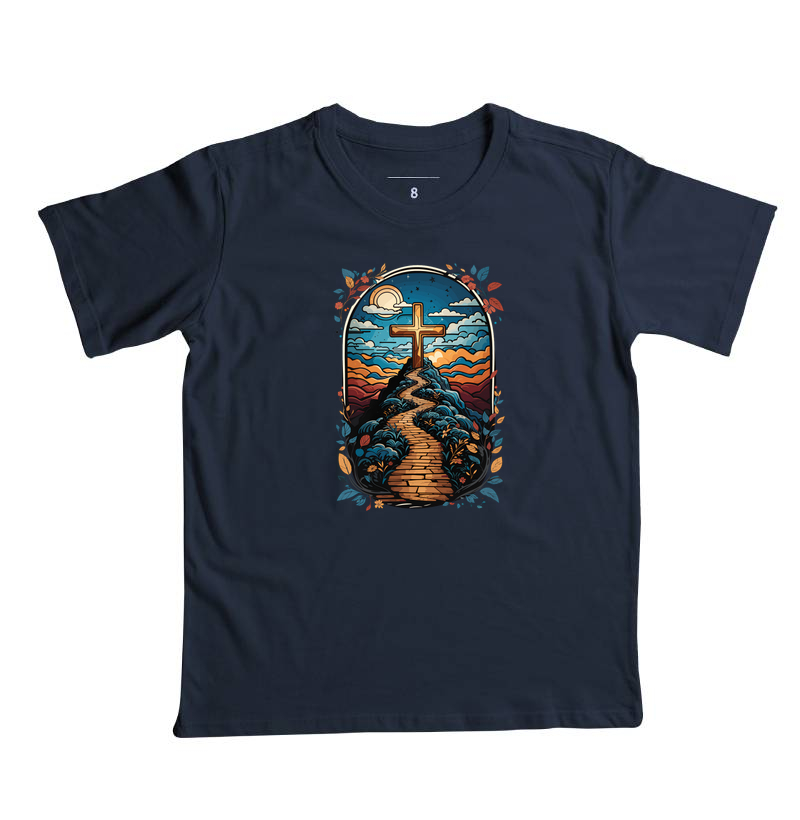 Camiseta Infantil Caminho da Cruz - Imagem 6