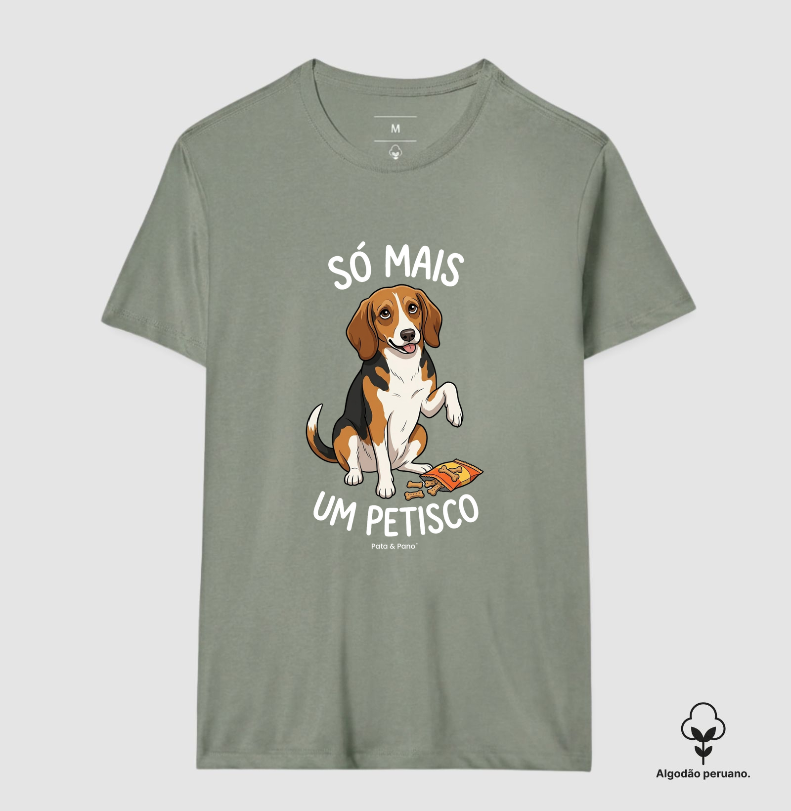 CAMISETA ALGODÃO PERUANO BEAGLE PETISCO - Imagem 8