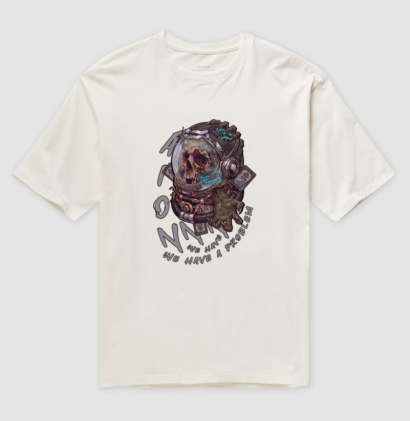 Camiseta Oversized Apollo Caveira | Linha Abstract — Aion Abstract - Imagem 4