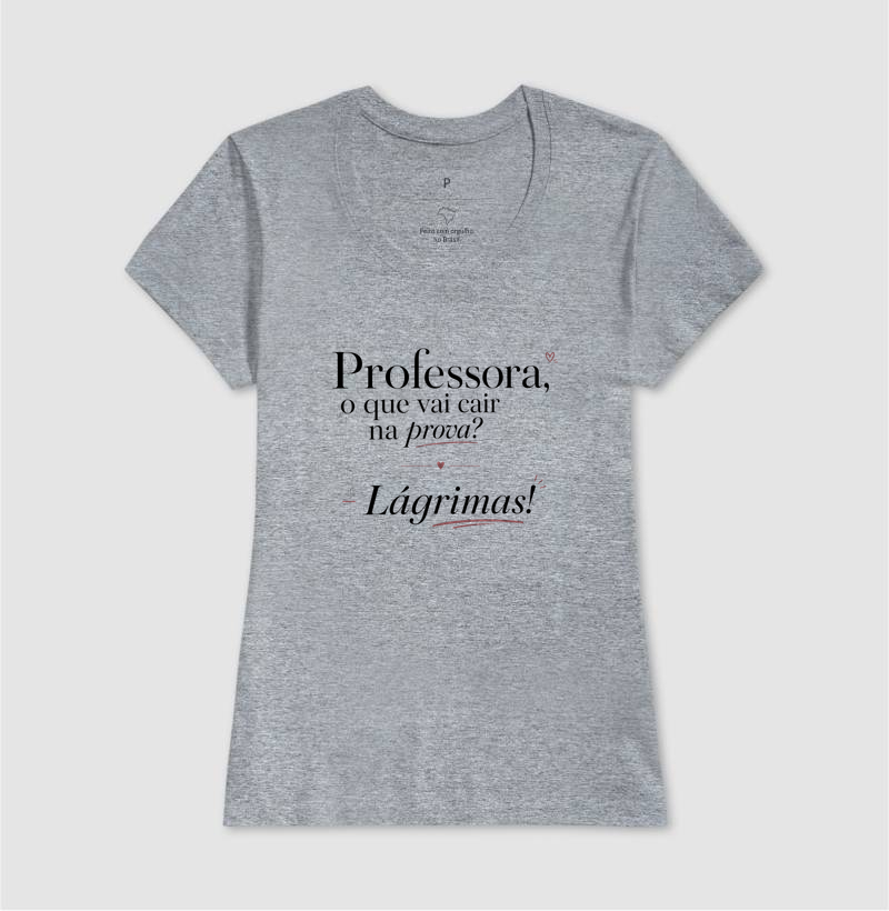 Camiseta Feminina Algodão Professora O Que Vai Cair Na Prova - Imagem 9