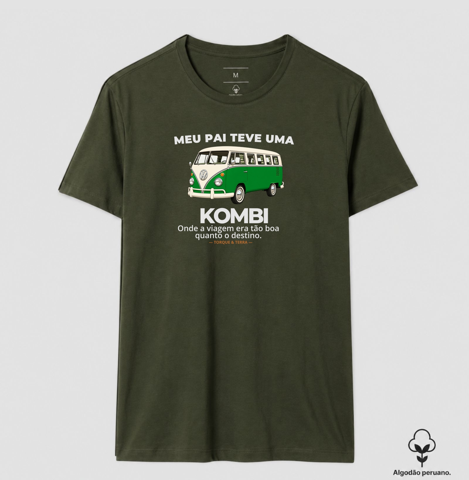 Meu pai teve uma - KOMBI - verde com off-white - Imagem 8
