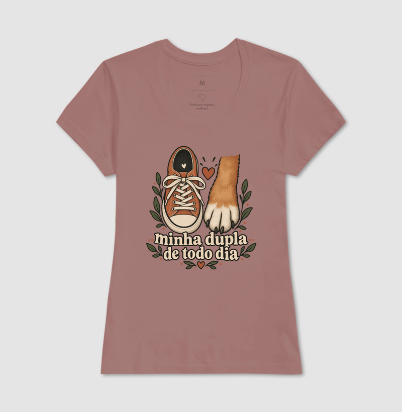 Camiseta Cachorro Companhia "minha dupla de todo dia" | Pelo & Pano - Imagem 17