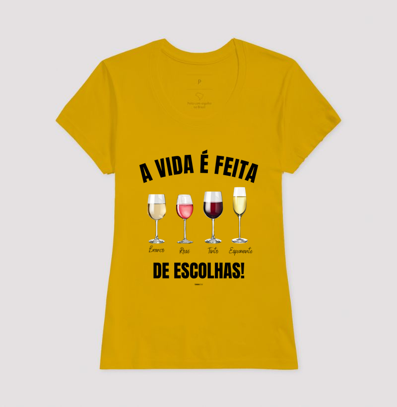 Camiseta Vinho - A Vida é feita de escolhas 2 - Imagem 13