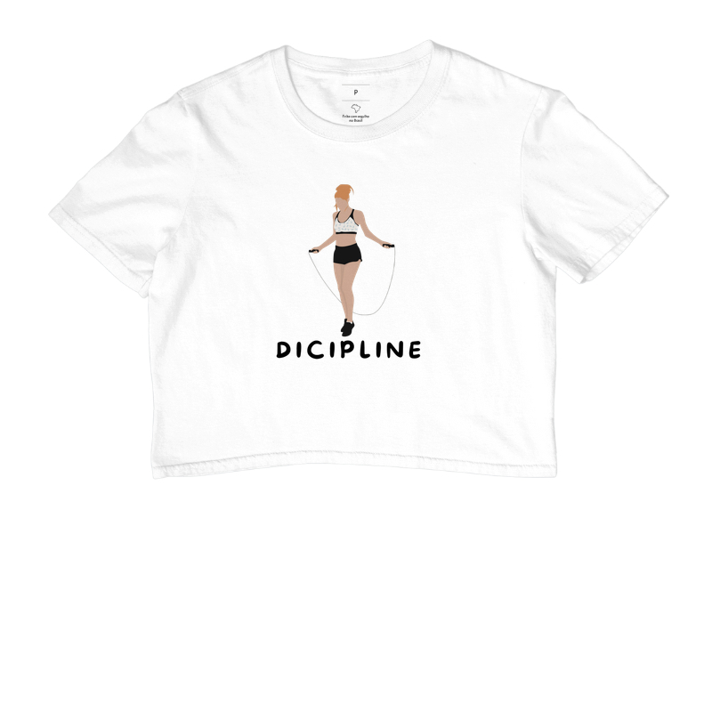 Cropped DISCIPLINE - TRENO | Cropped Fitness Feminino para Academia e Lifestyle - Imagem 3