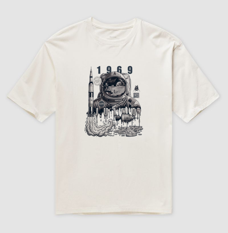 Camiseta Oversized Apollo 11 | Linha Abstract — Aion Abstract - Imagem 4