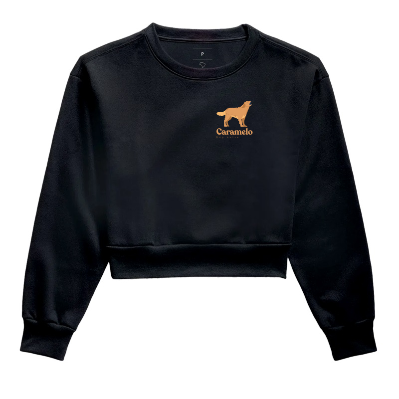 Cropped Moletom Dog Pulse - Big Caramelo
