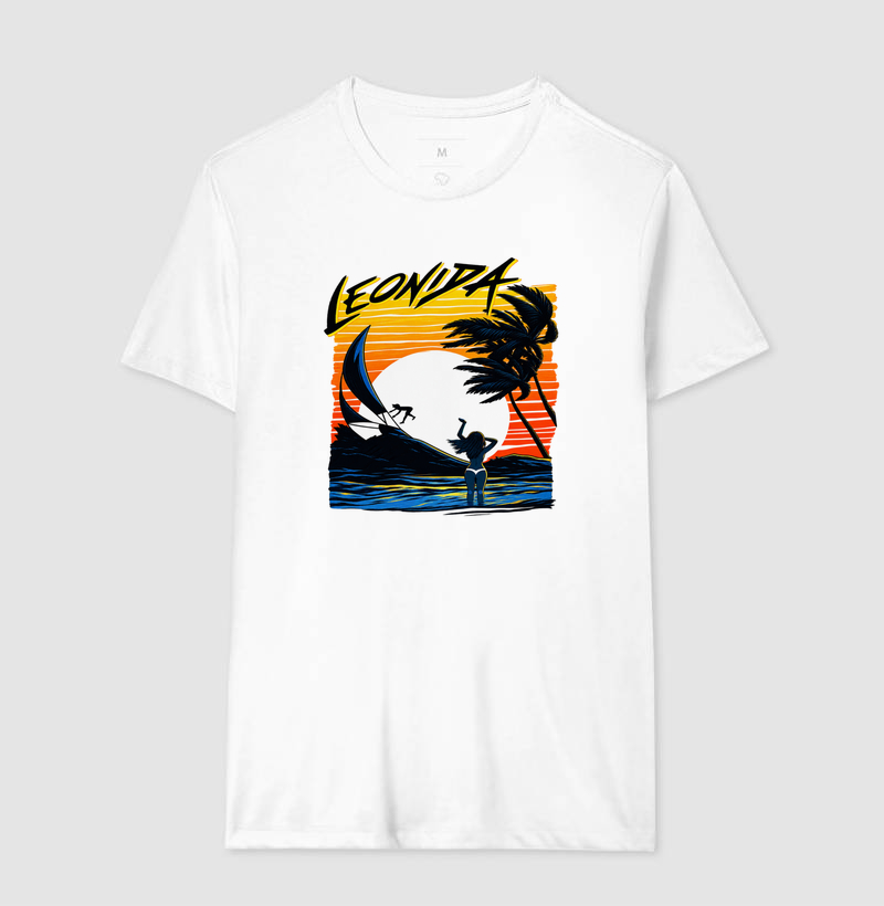Camiseta Jason (GTA 6) retrô "Sunset Beach" de Leonida - Imagem 2