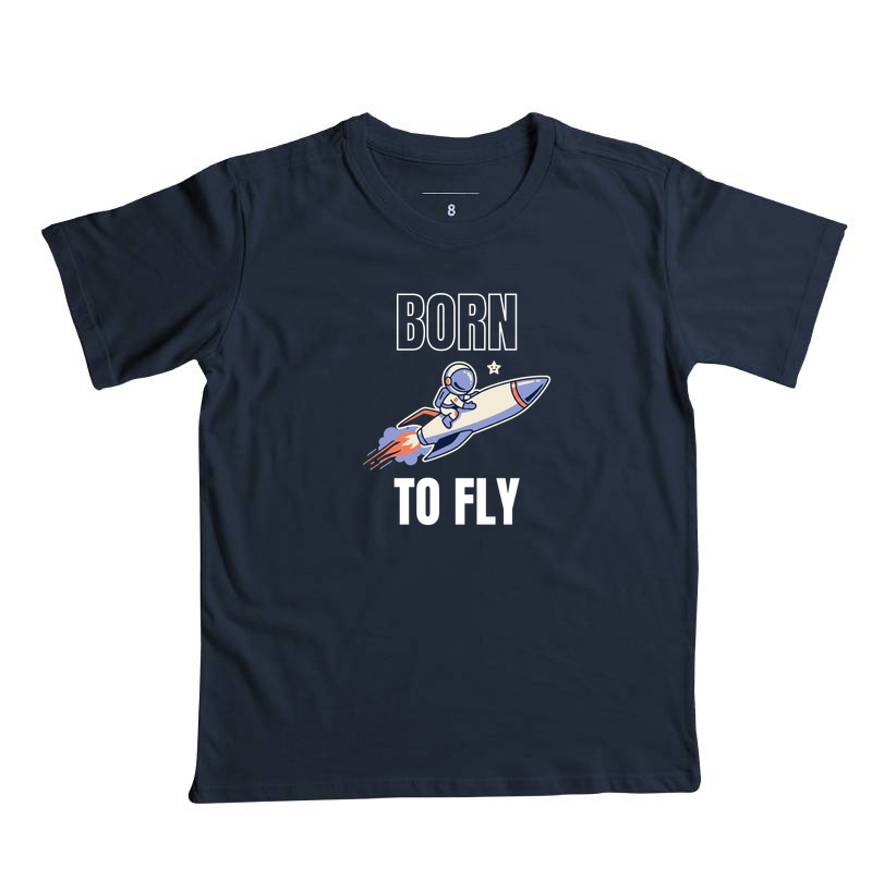 Camiseta Infantil Born To Fly - Imagem 3