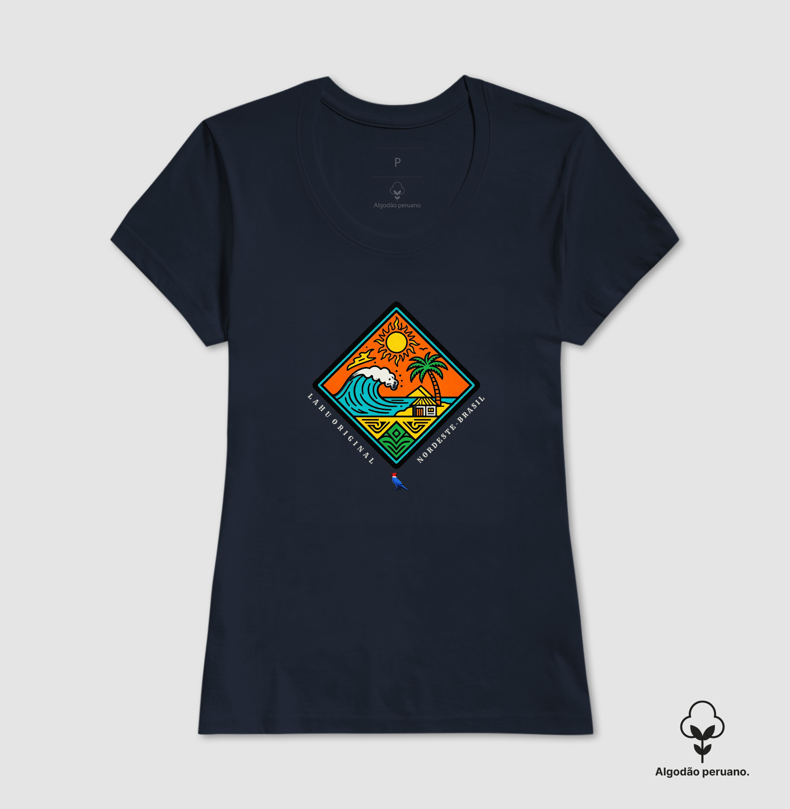 “Sinta o sol, o mar e a alma do Nordeste com a estampa Lahu Original. Cores vibrantes, energia tropical e autenticidade brasileira — feita para quem vive o verão o ano inteiro.” - Imagem 7