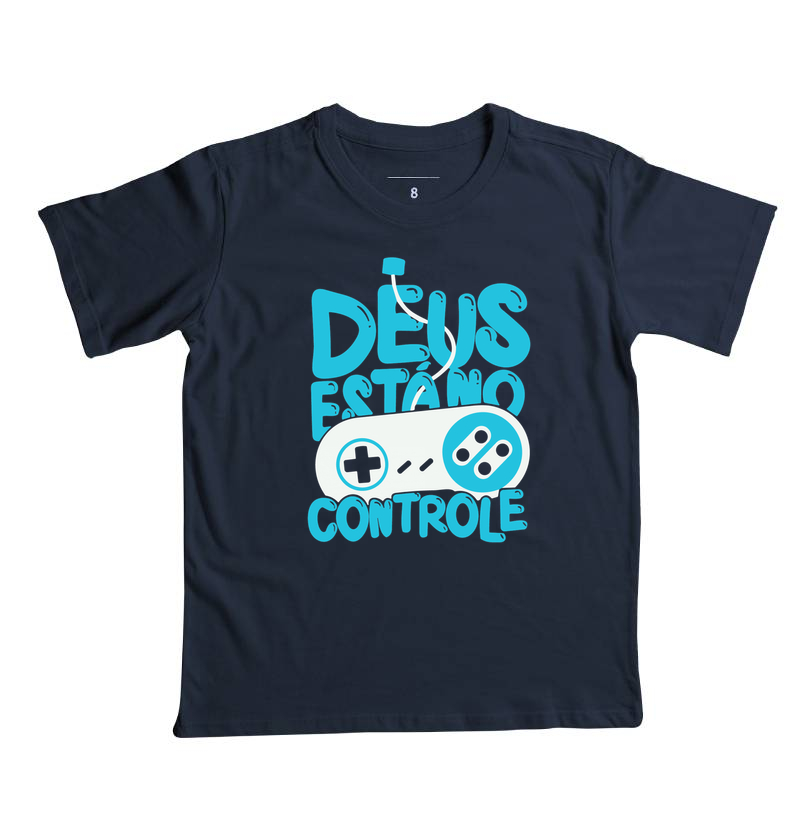 Camiseta Infantil Deus está no Controle Moderno - Imagem 3