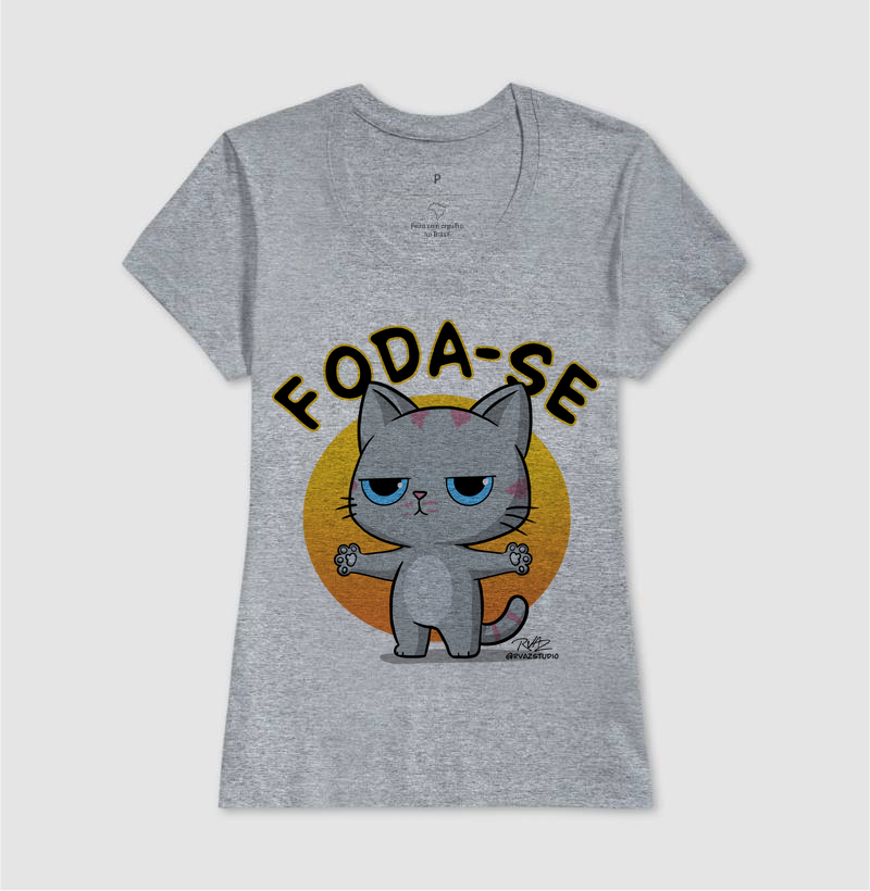 Camiseta Gato Sincero F... - Imagem 9