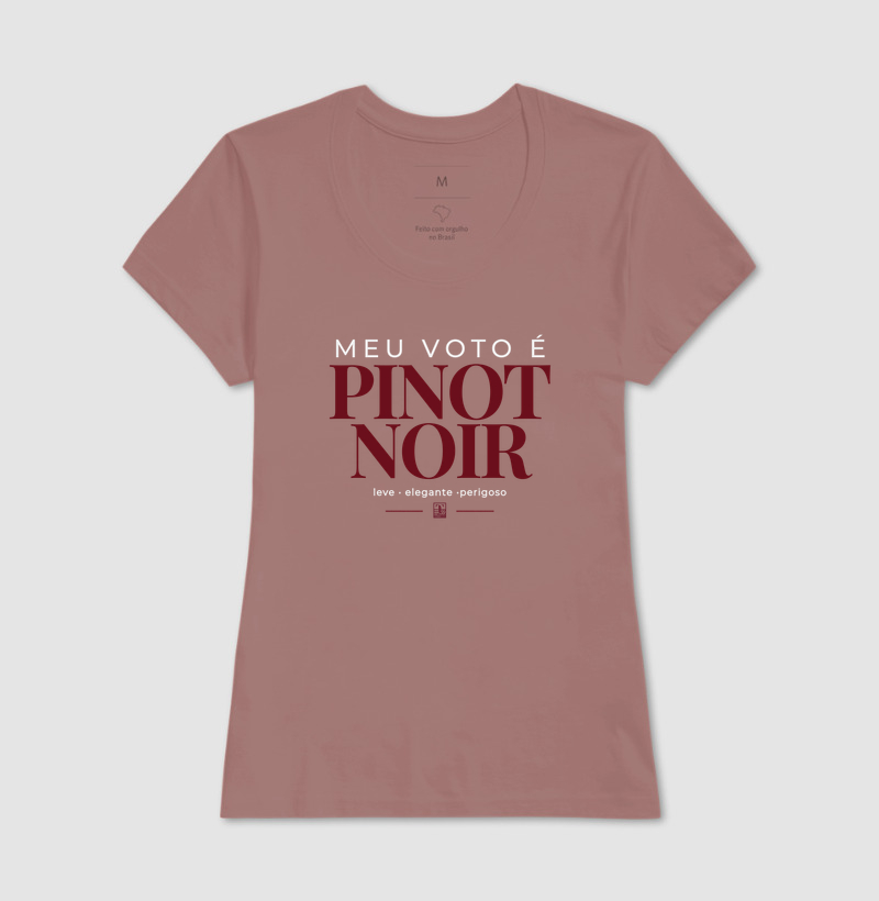 Camiseta “Meu Voto é Pinot Noir” – Wine Minimalista - Imagem 15