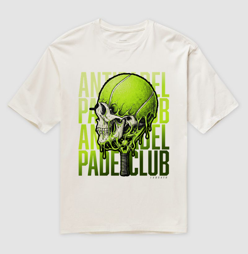 Camiseta Anti-Padel Caveira Verde - Imagem 4