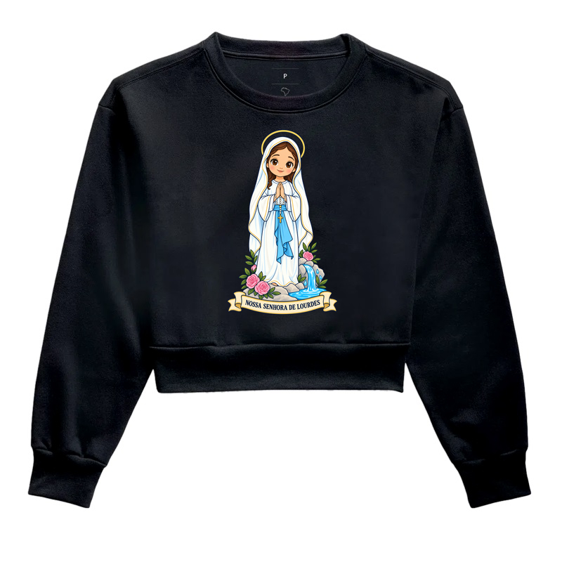 Nossa Senhora de Lourdes estilo chibi - Imagem 2
