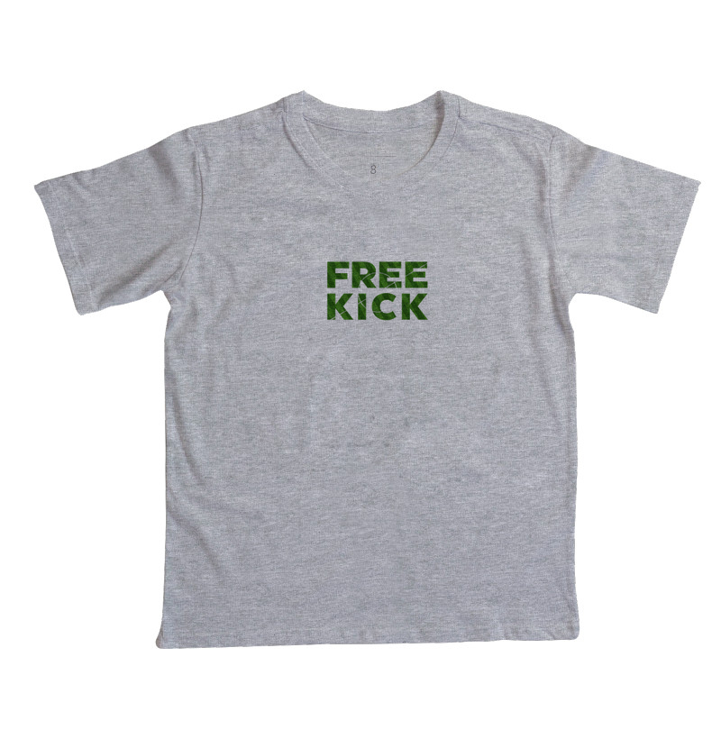 CAMISETA INFANTIL FREE KICK CAMPO DE FUTEBOL - Imagem 5