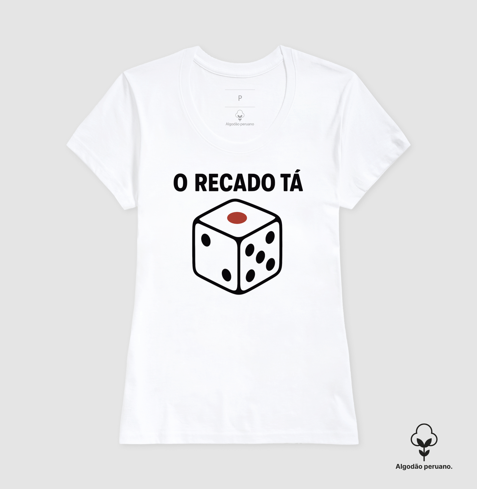 Camiseta Algodão Peruano O Recado Tá Dado - Imagem 7