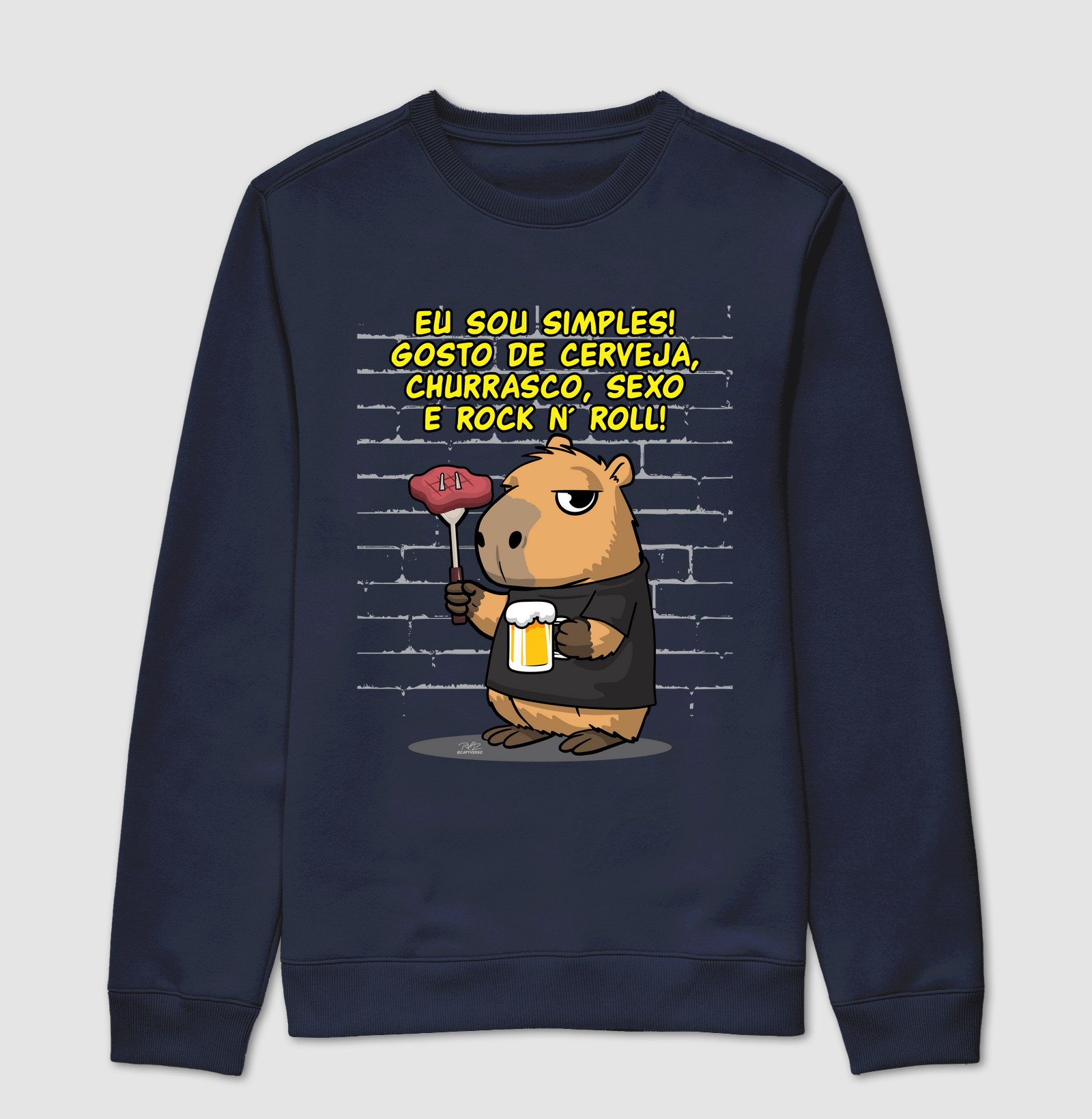 Camiseta Capivara rock simples - Imagem 5