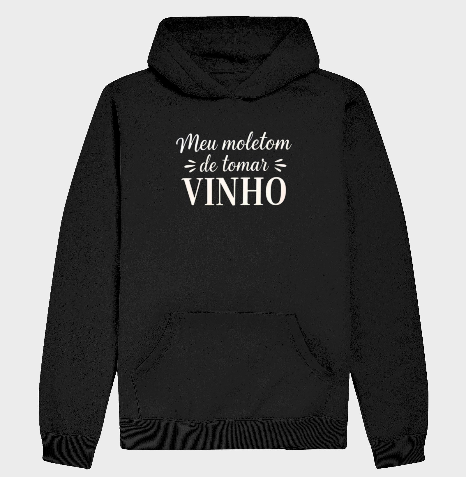 Hoodie Moletom Meu moletom de tomar vinho - Imagem 2