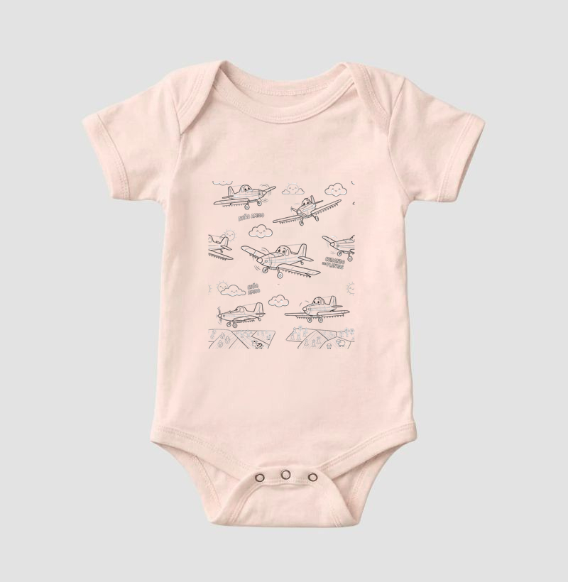Body Infantil Estampa Aviõezinhos do Campo - Imagem 3