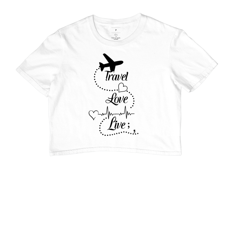 Camiseta Travel Love Live – Estampa de Viagem | Excursionista - Imagem 3
