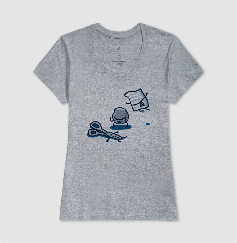 Camiseta Pedra-Papel-Tesoura - Imagem 5
