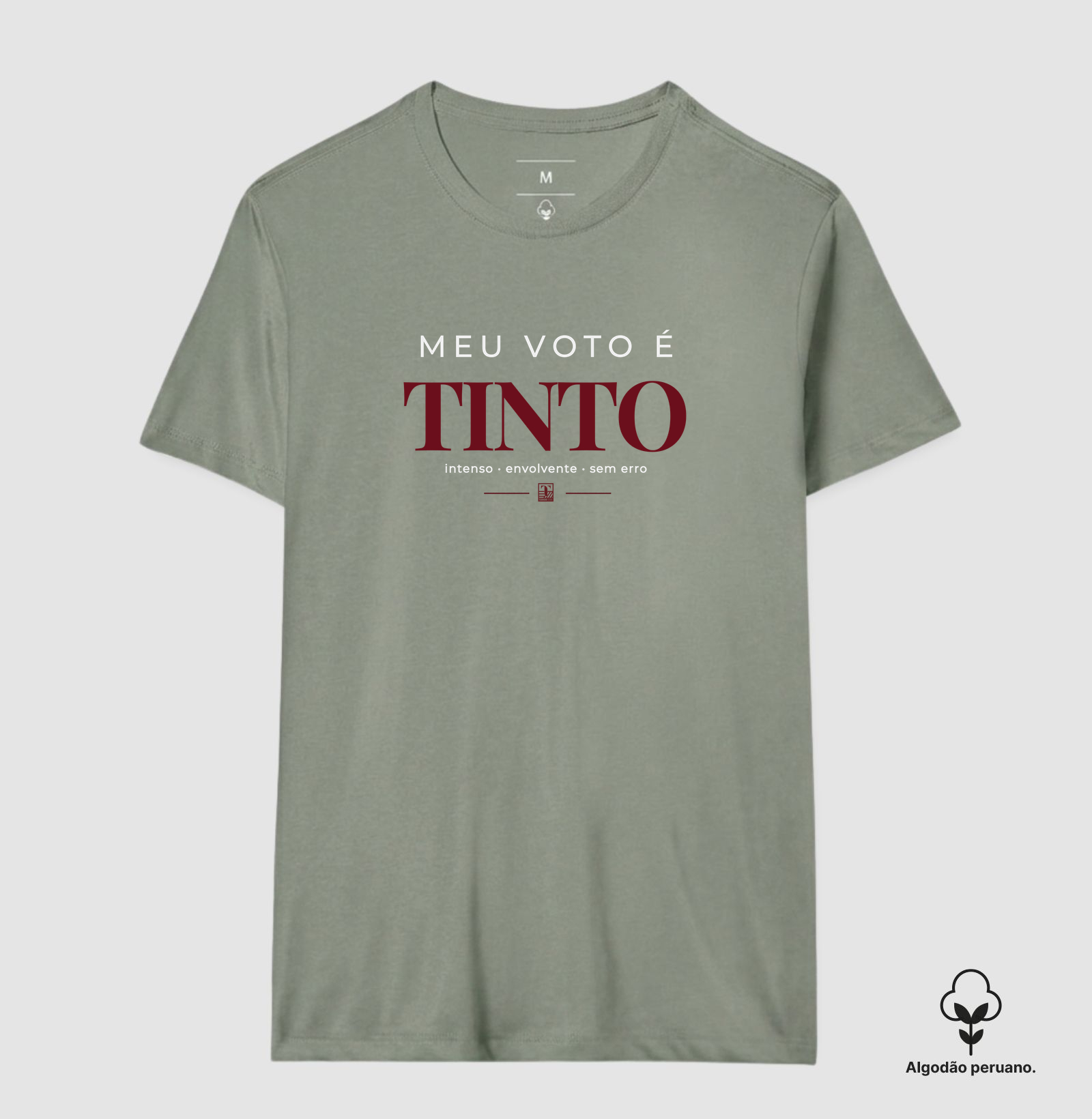 Camiseta Meu Voto é Tinto – Camiseta para Amantes de Vinho - Imagem 8