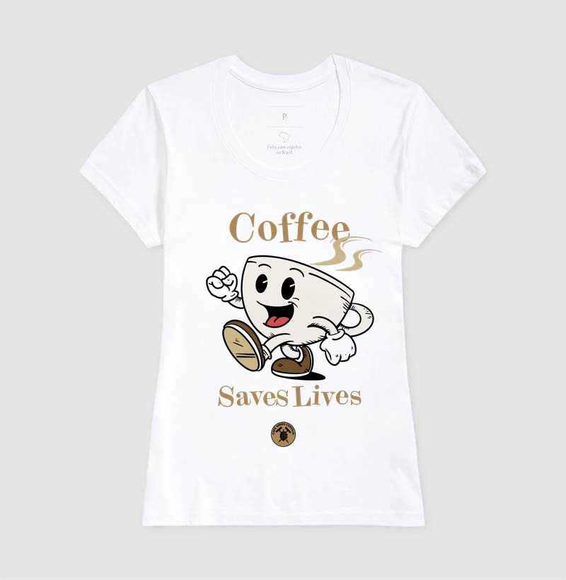 Camisa Café Coffee saves lives  - Imagem 5