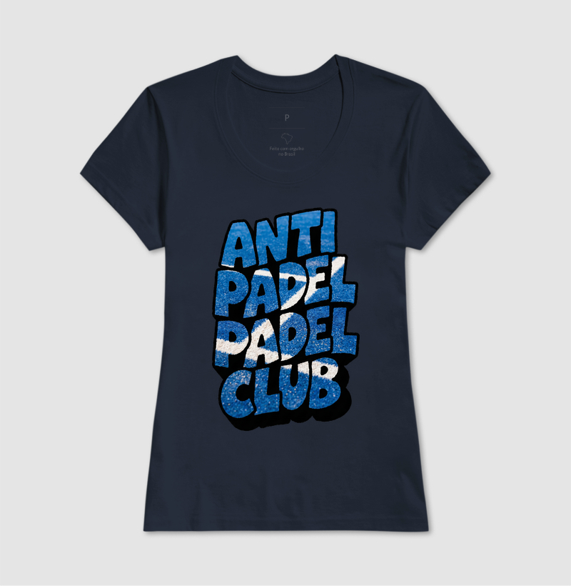 Camiseta Anti Padel Padel Club Quadra Azul - Imagem 5