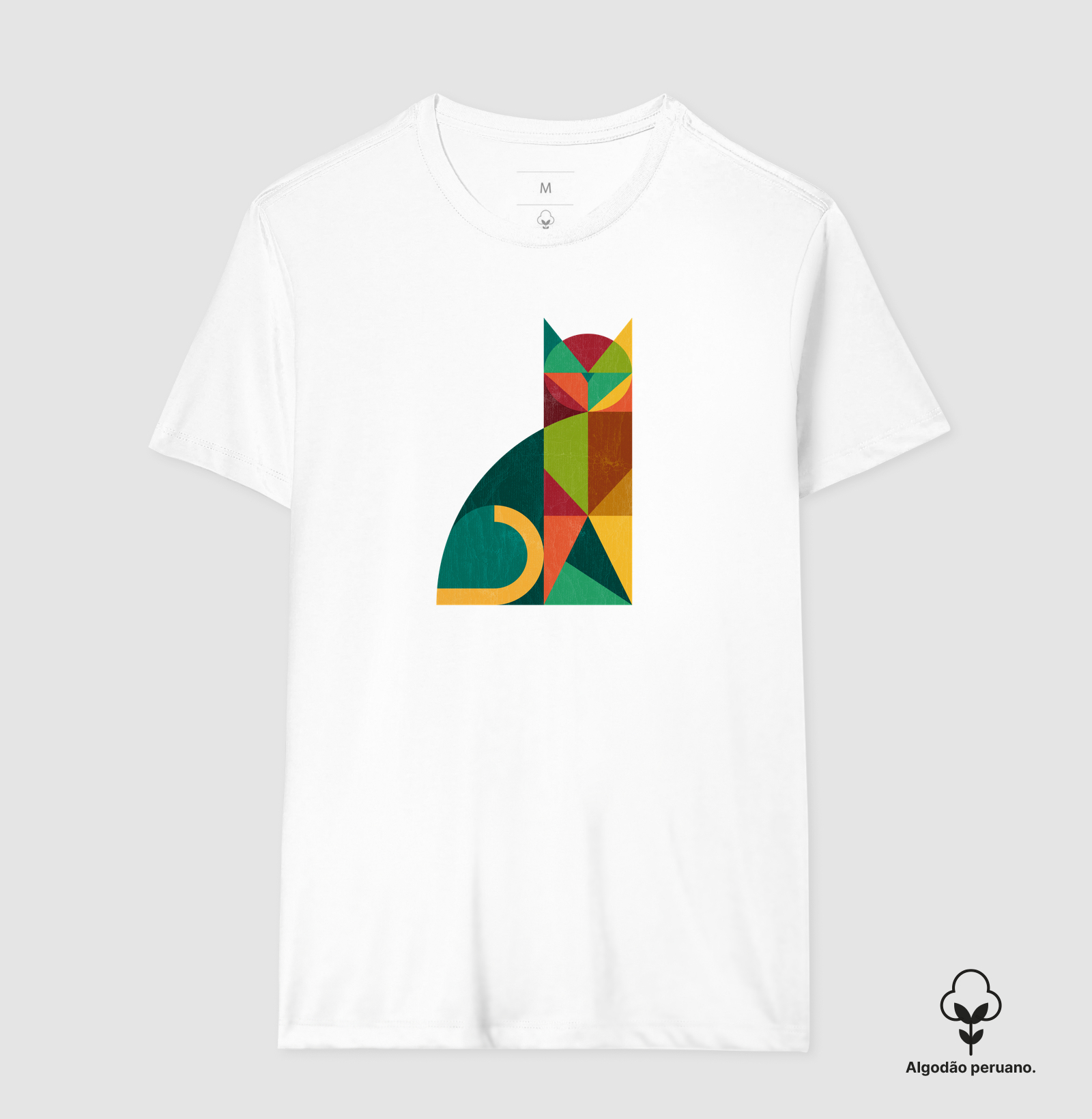 Camiseta Algodão Peruano Gatométrica - Imagem 6