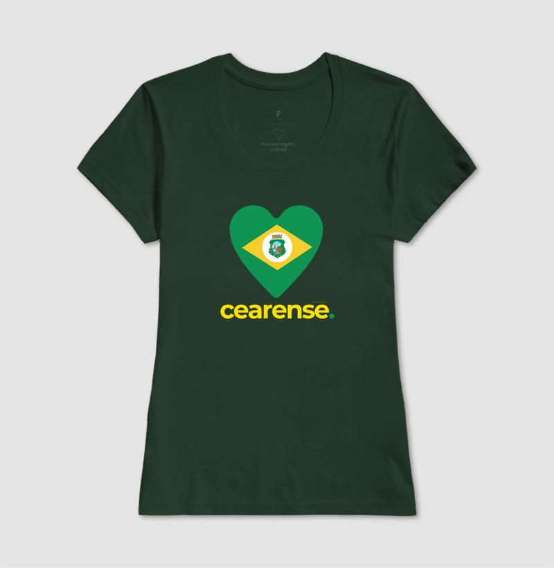 Camiseta Coração Cearense. | OxenteWear - Imagem 9