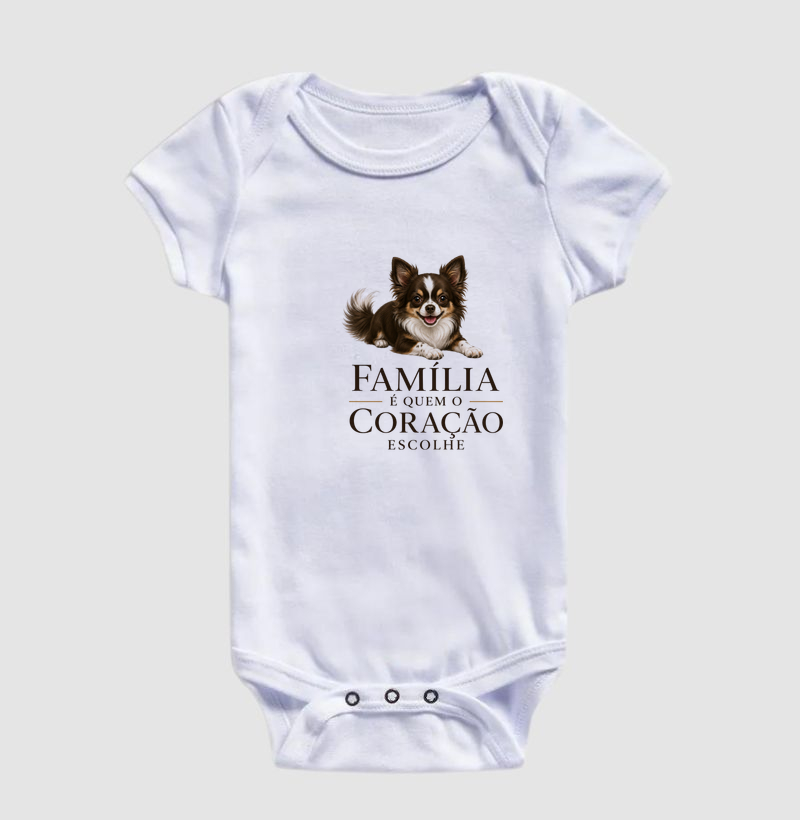 Chihuahua Pelo Longo Marrom e Branco - Família - Imagem 3