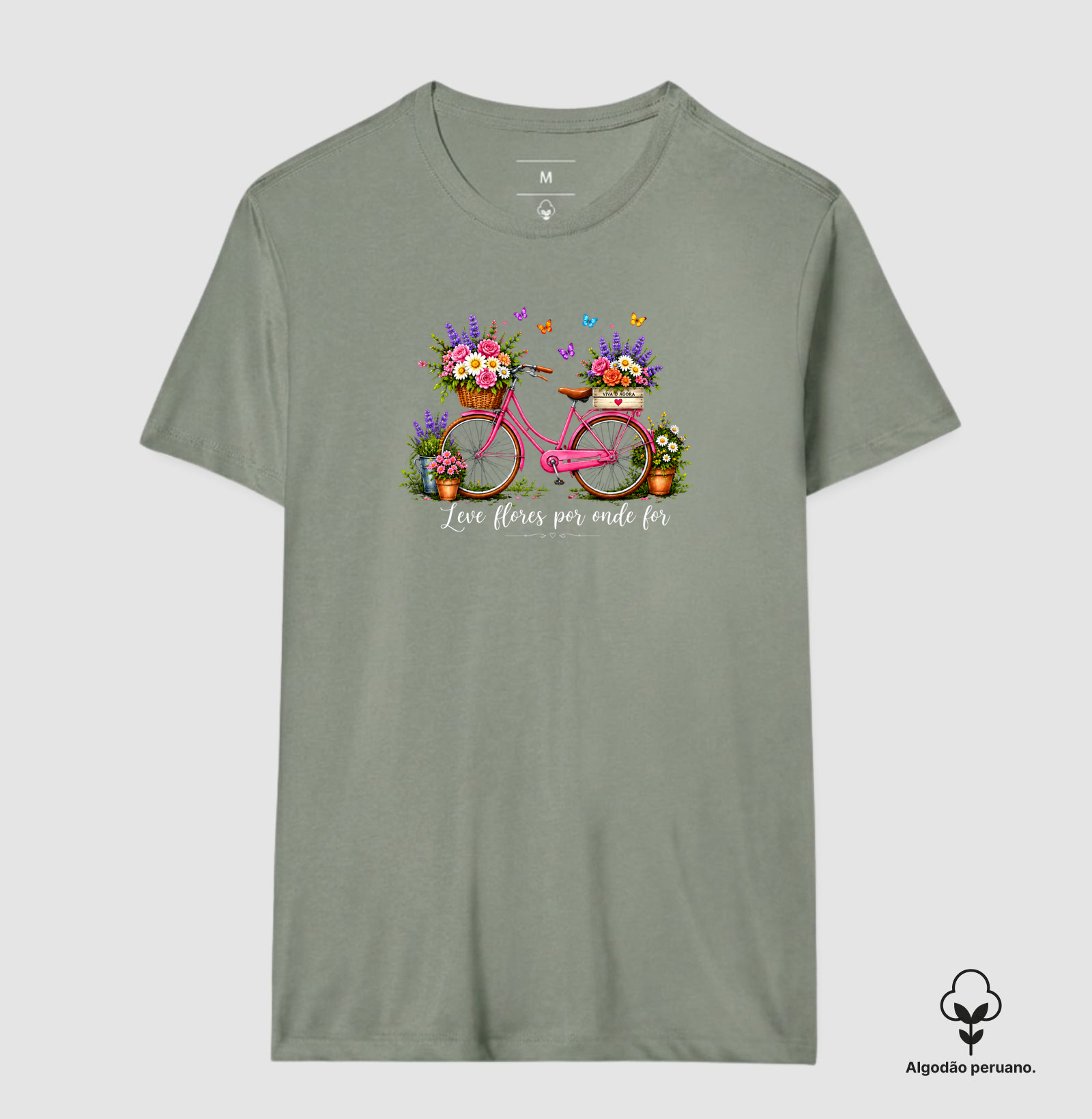 Camiseta Leve flores por onde for - Imagem 8