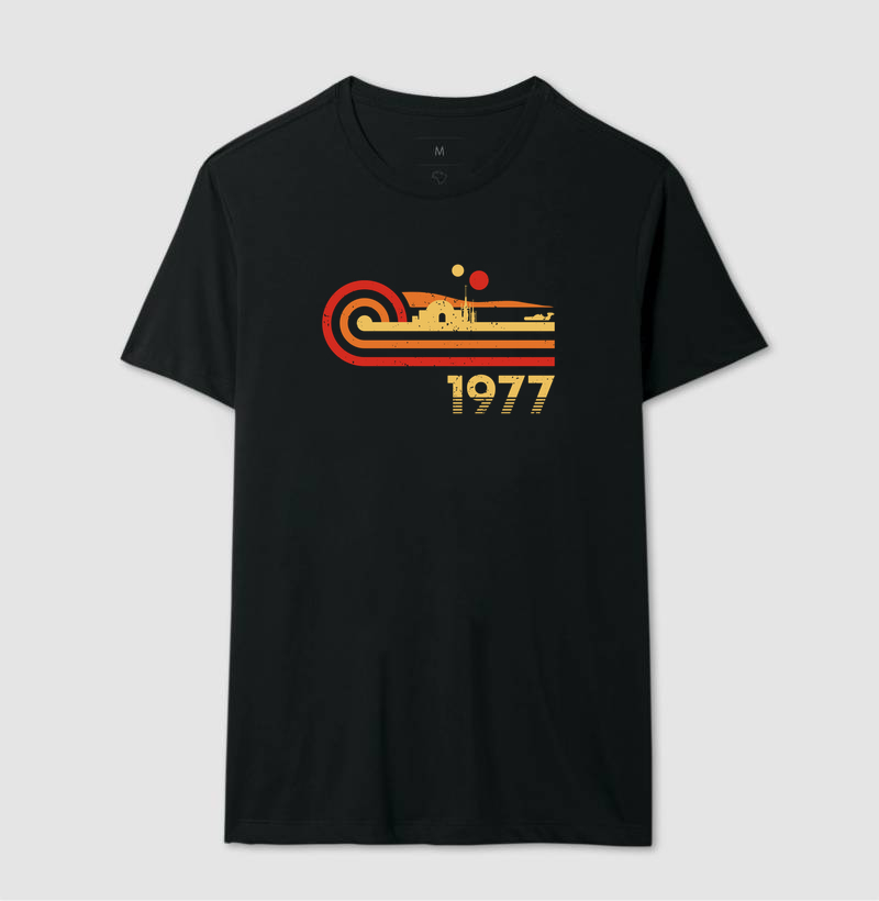 Camiseta  Retro Vintage Desert Planet 1977 - Imagem 2